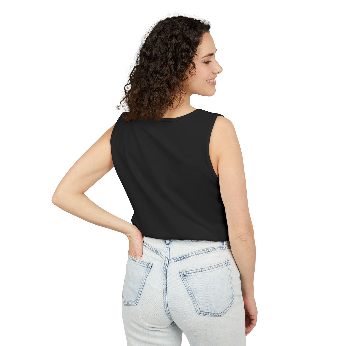 Kharnox: Unisex Garment-Dyed Tank Top Edgy Gray