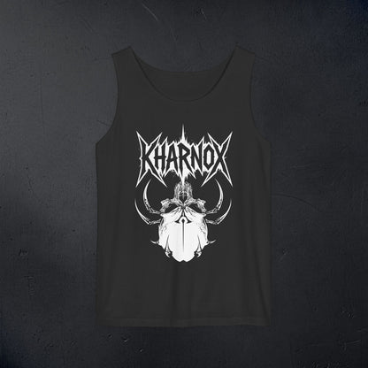 Kharnox: Unisex Garment-Dyed Tank Top Edgy Gray