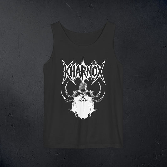 Kharnox: Unisex Garment-Dyed Tank Top Edgy Gray