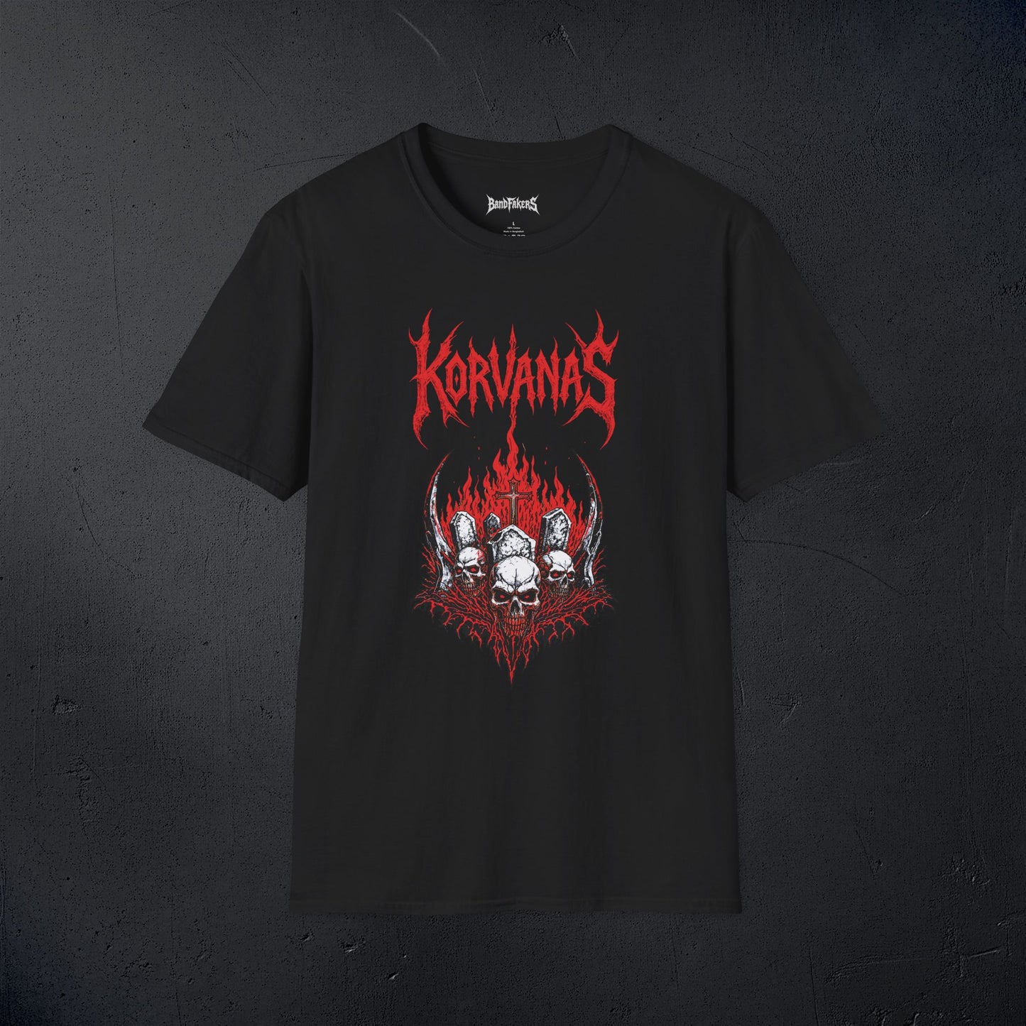 Korvanas: Black Unisex T-Shirt