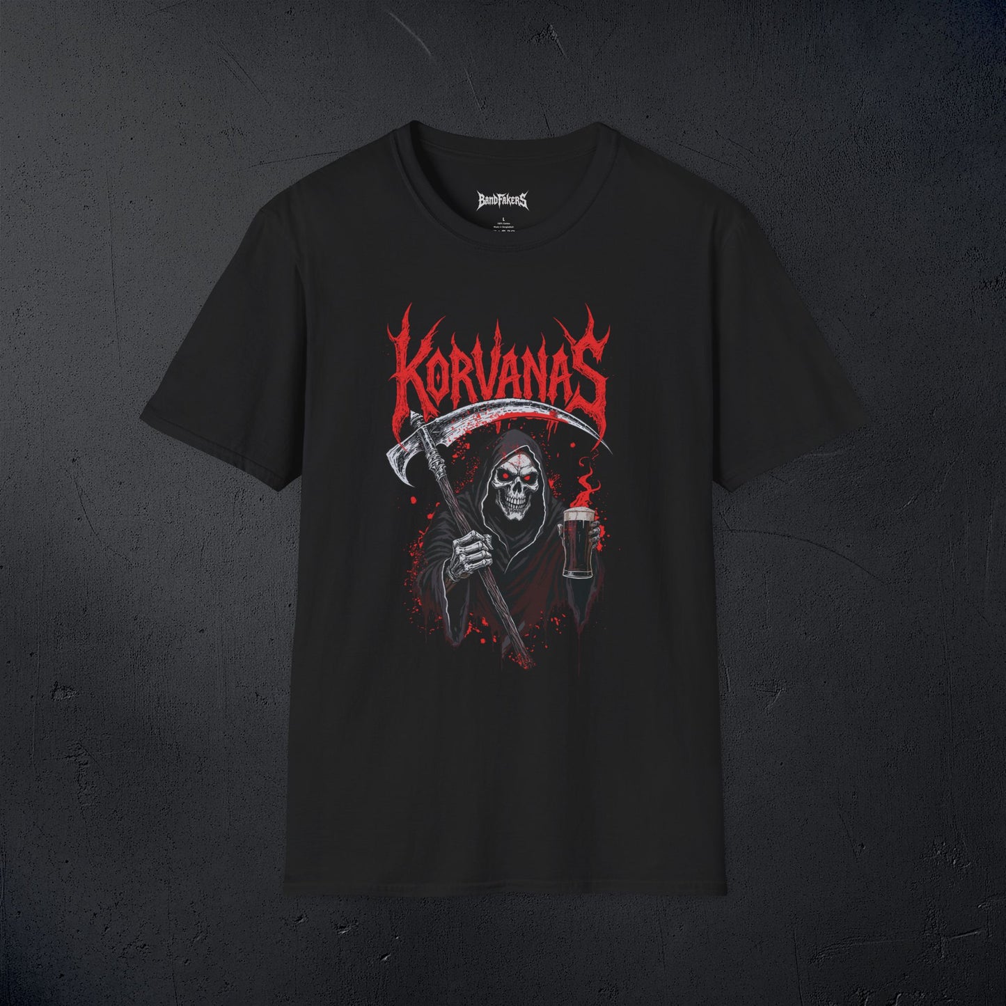 Korvanas: Black Unisex T-Shirt
